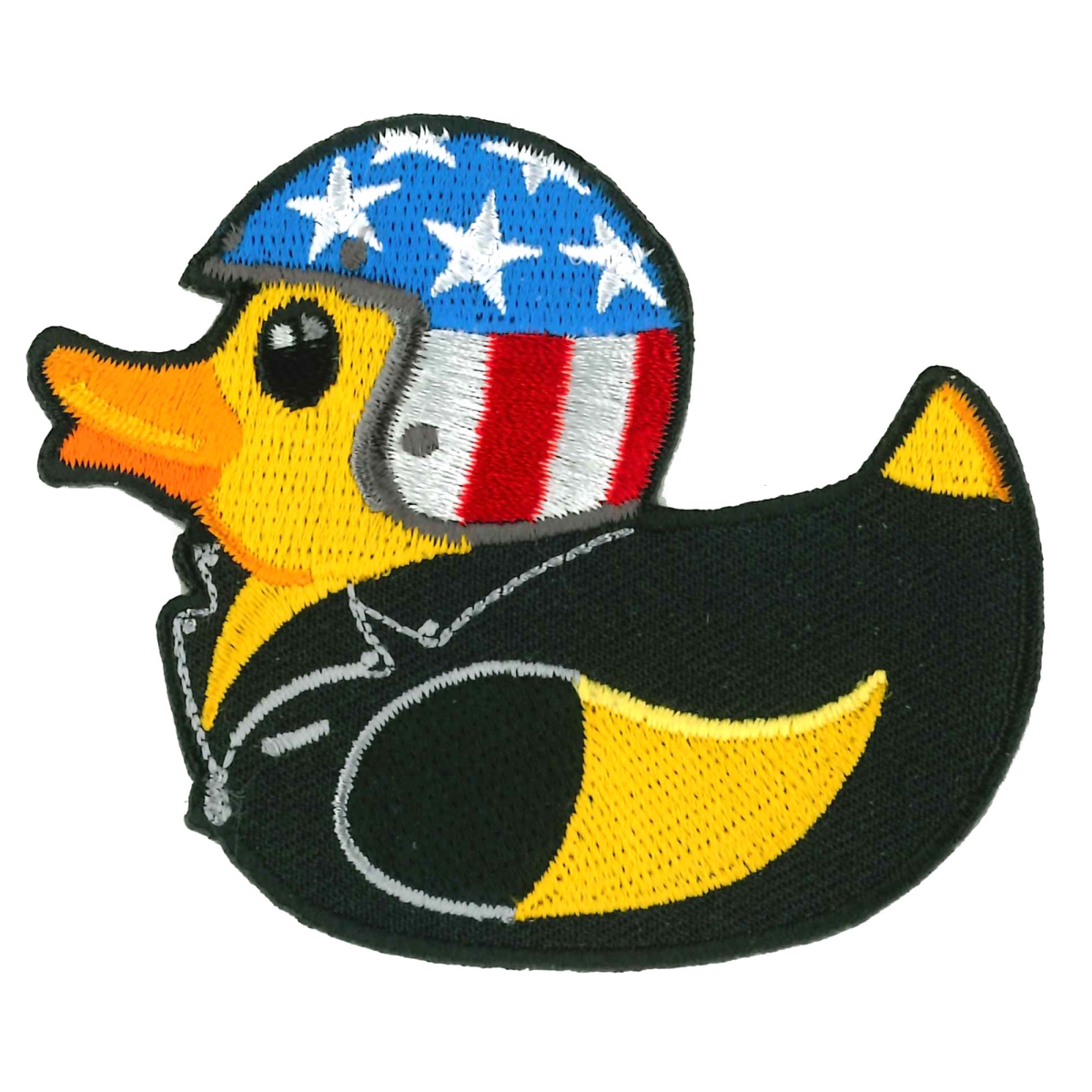 PPQ2190 3 x 2.5 in. Rubber Duck Leather Jacket Patch - Multi Color