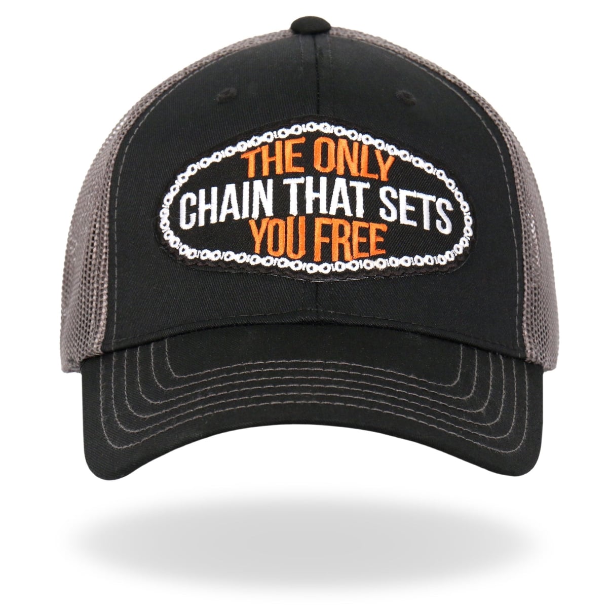 GSH1041 That Sets You Free Trucker Hat - Black & Grey - Adjustable Size