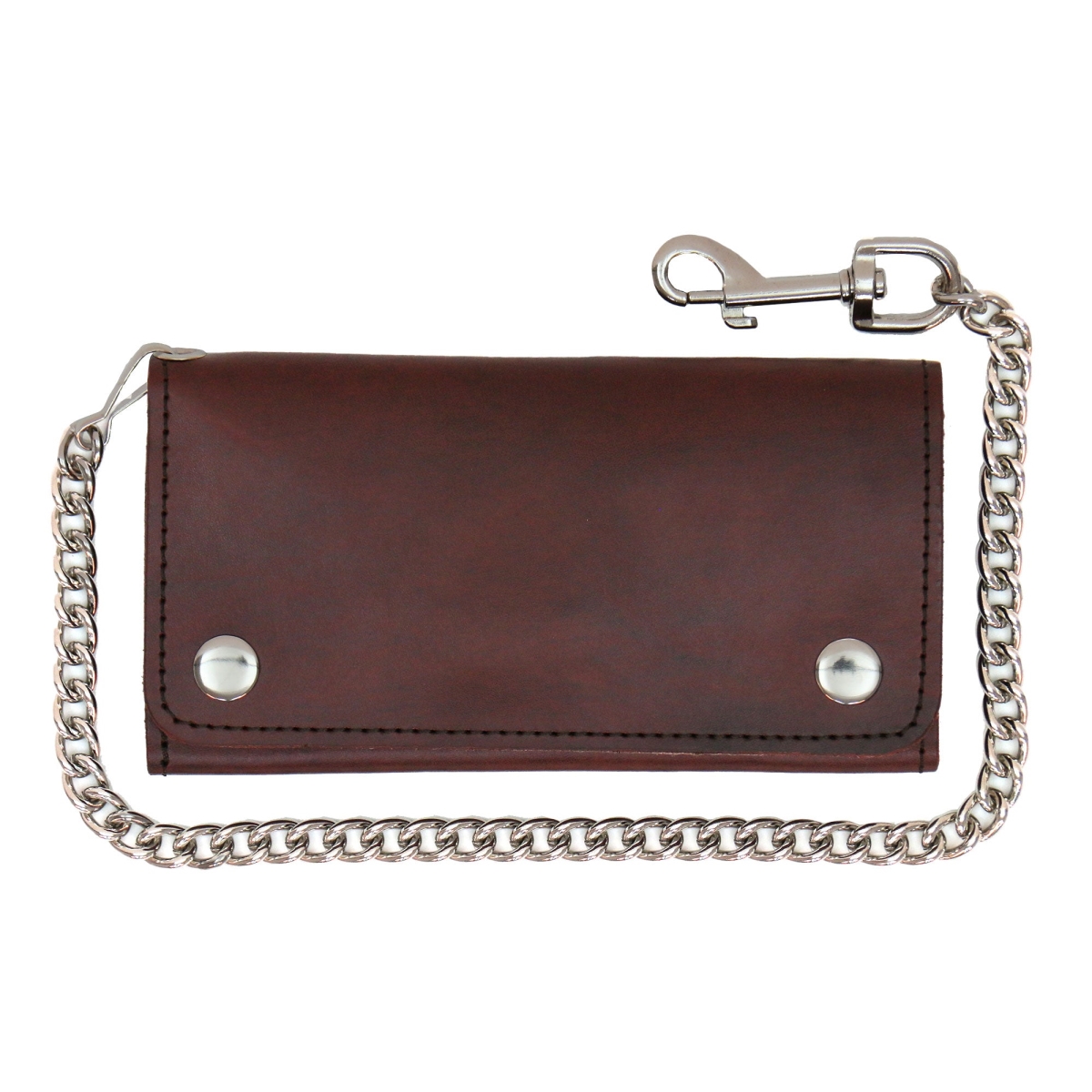 WLC2018 7 in. Tri-Fold with 13 Card Slots Crazy Horse Wallet - Brown