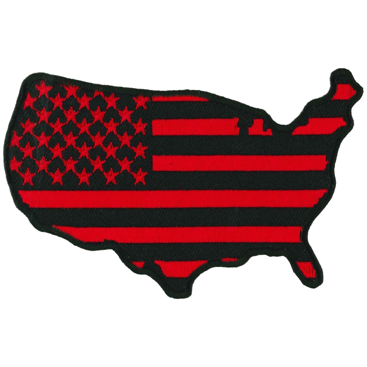 PPQ1640 4 x 2.75 in. Country Flag Patch - Red
