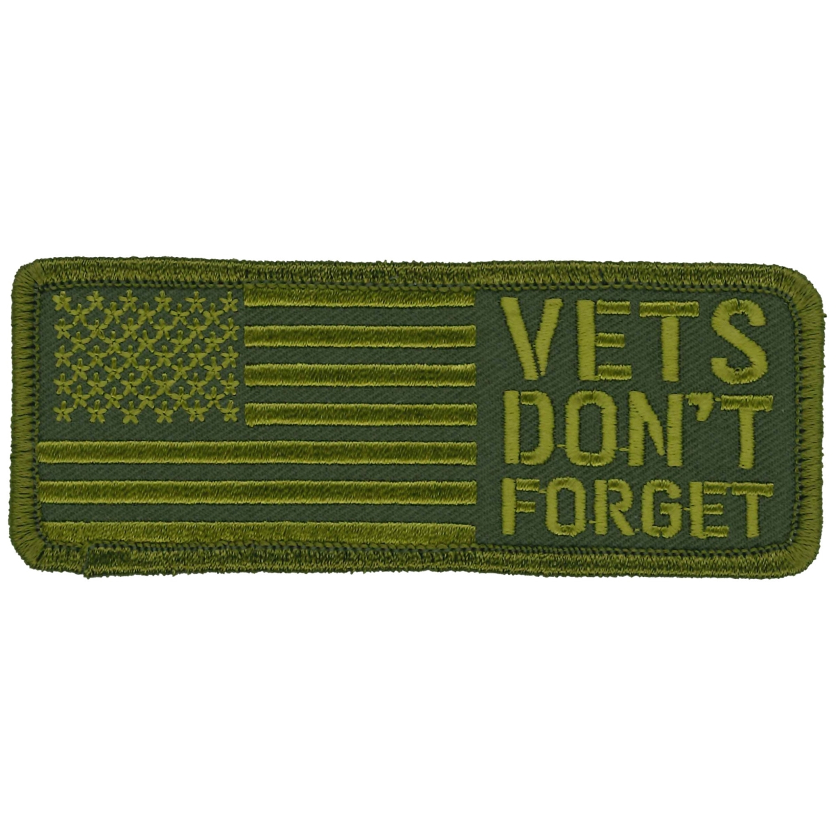 PPL9901 4 x 2 in. Vets Dont Forget Patch - Multi Color
