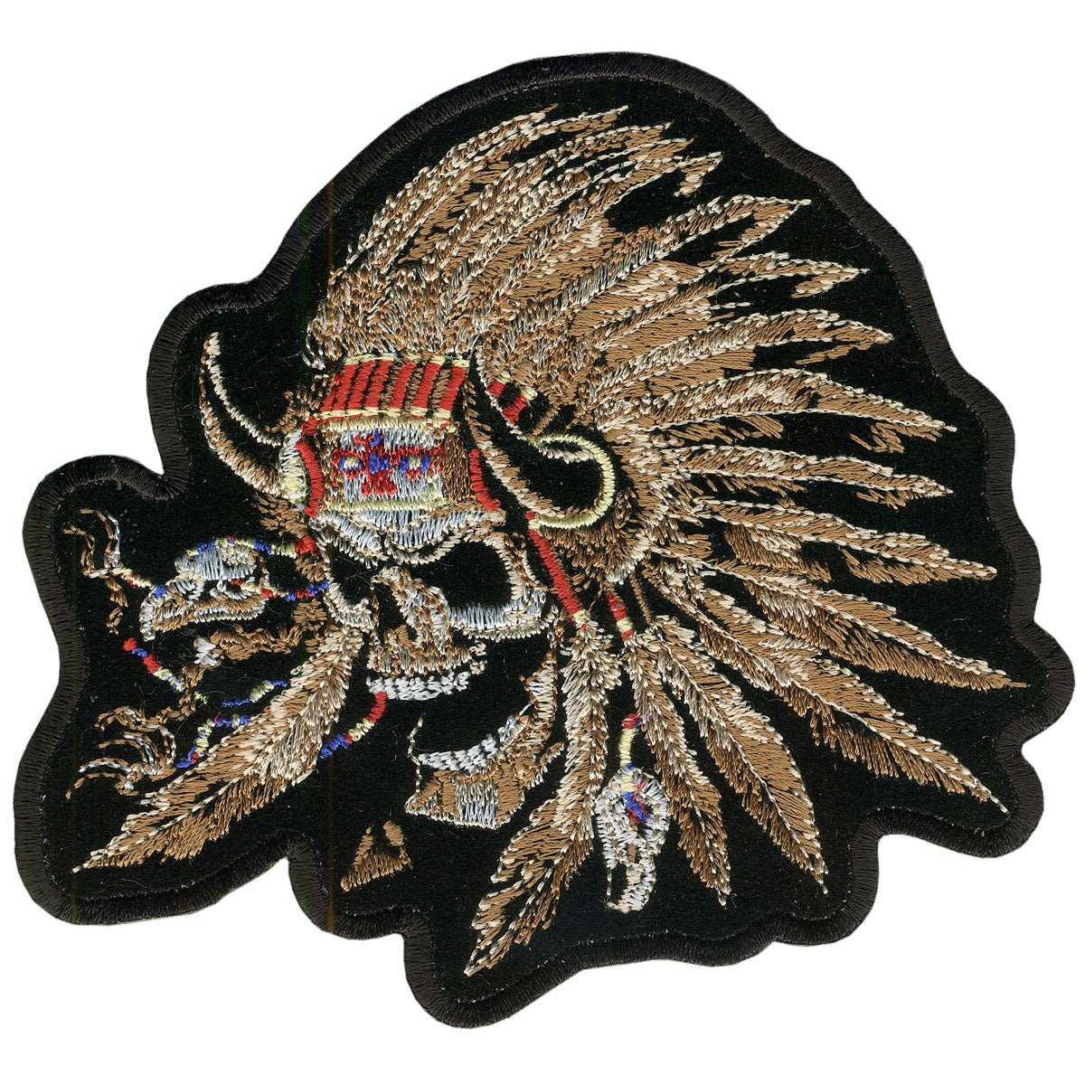Picture of Hot Leathers PPA3410 5 x 4 in. Indian Skull Patch - Multi Color