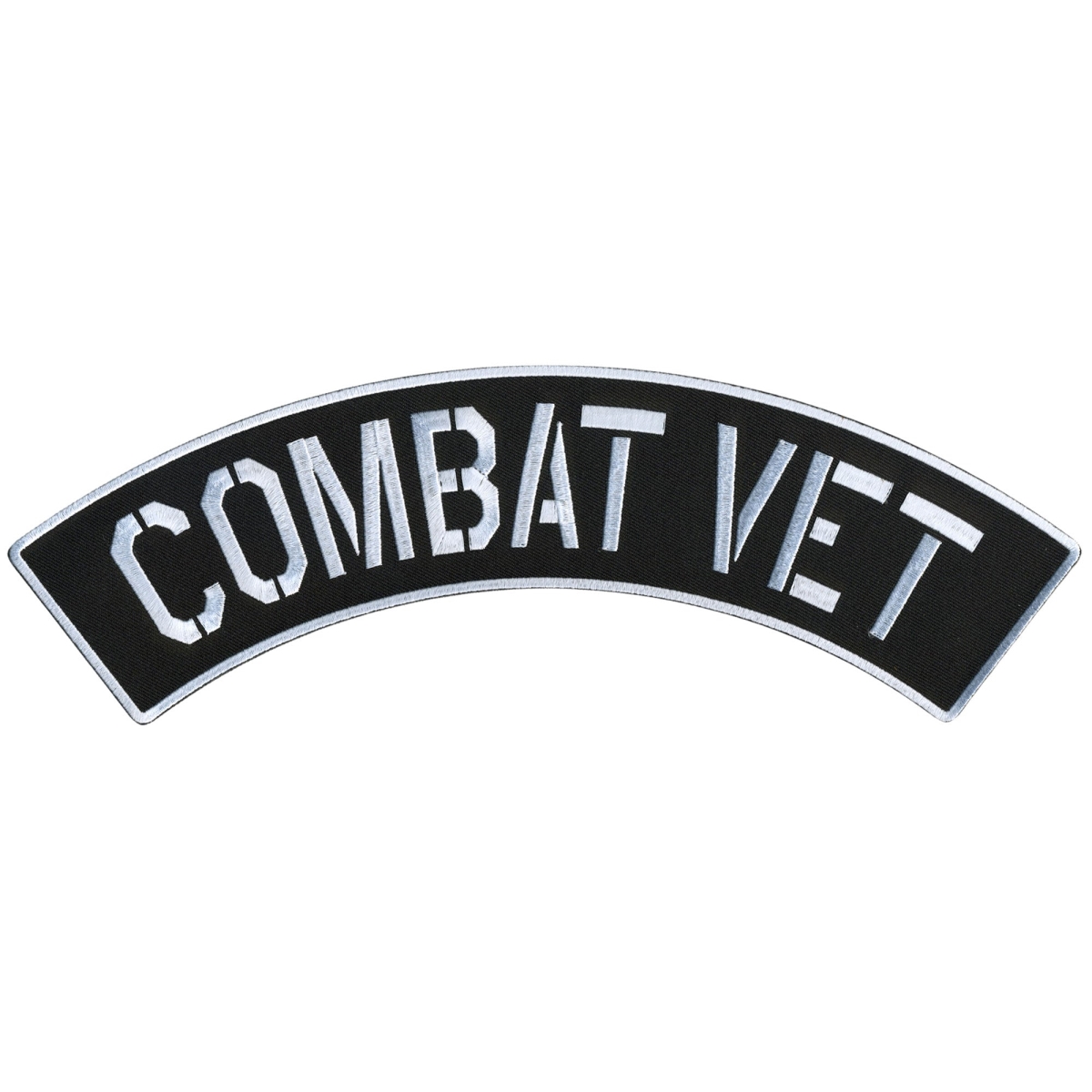 PPM4173 12 x 3 in. Combat Vet Top Rocker Patch - Multi Color