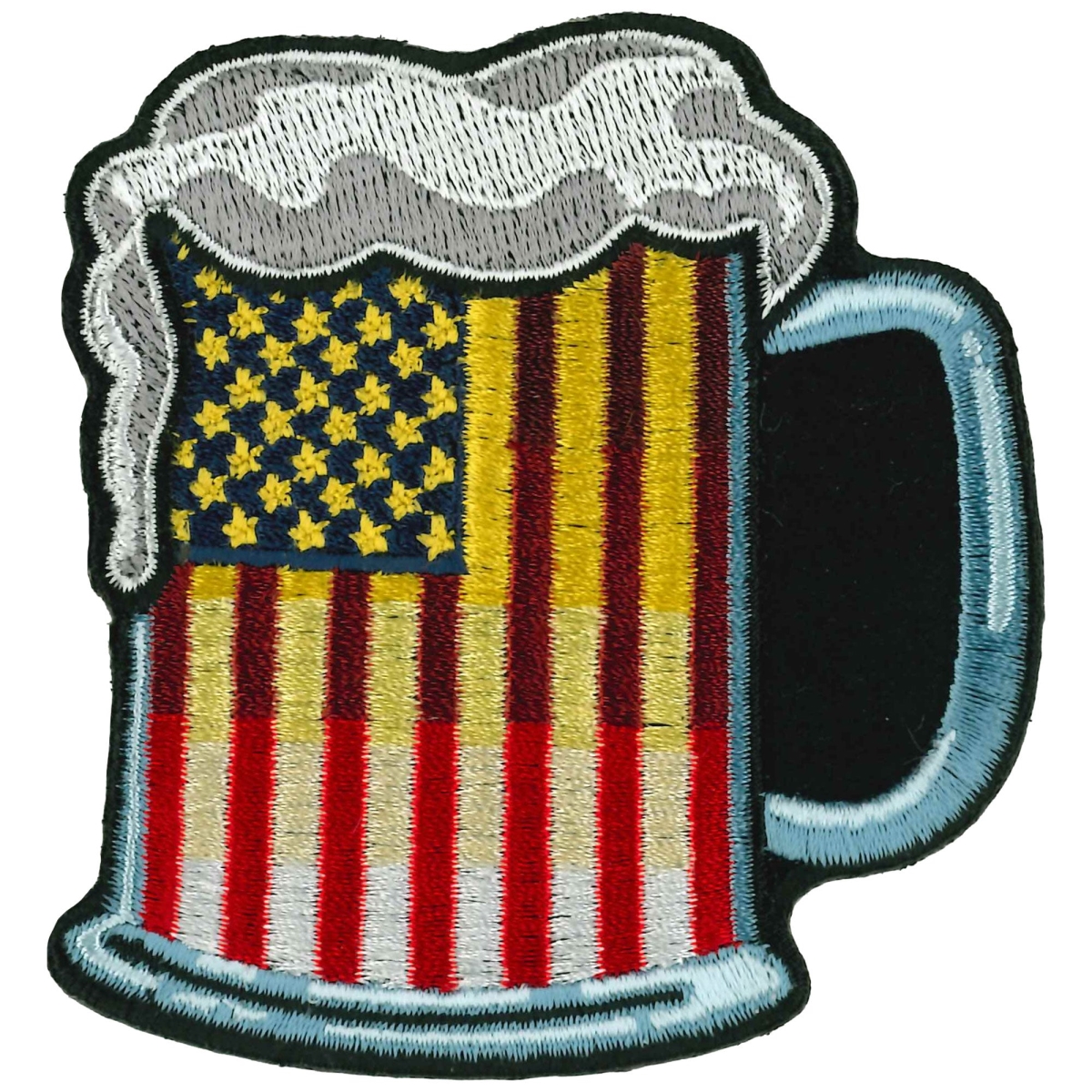 PPQ1523 3 x 3.5 in. Beer Flag Patch - Multi Color