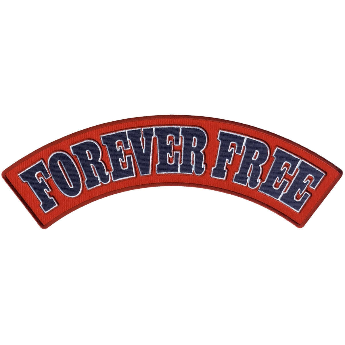 PPM4189 12 x 3 in. Forever Free Top Rocker Patch - Multi Color