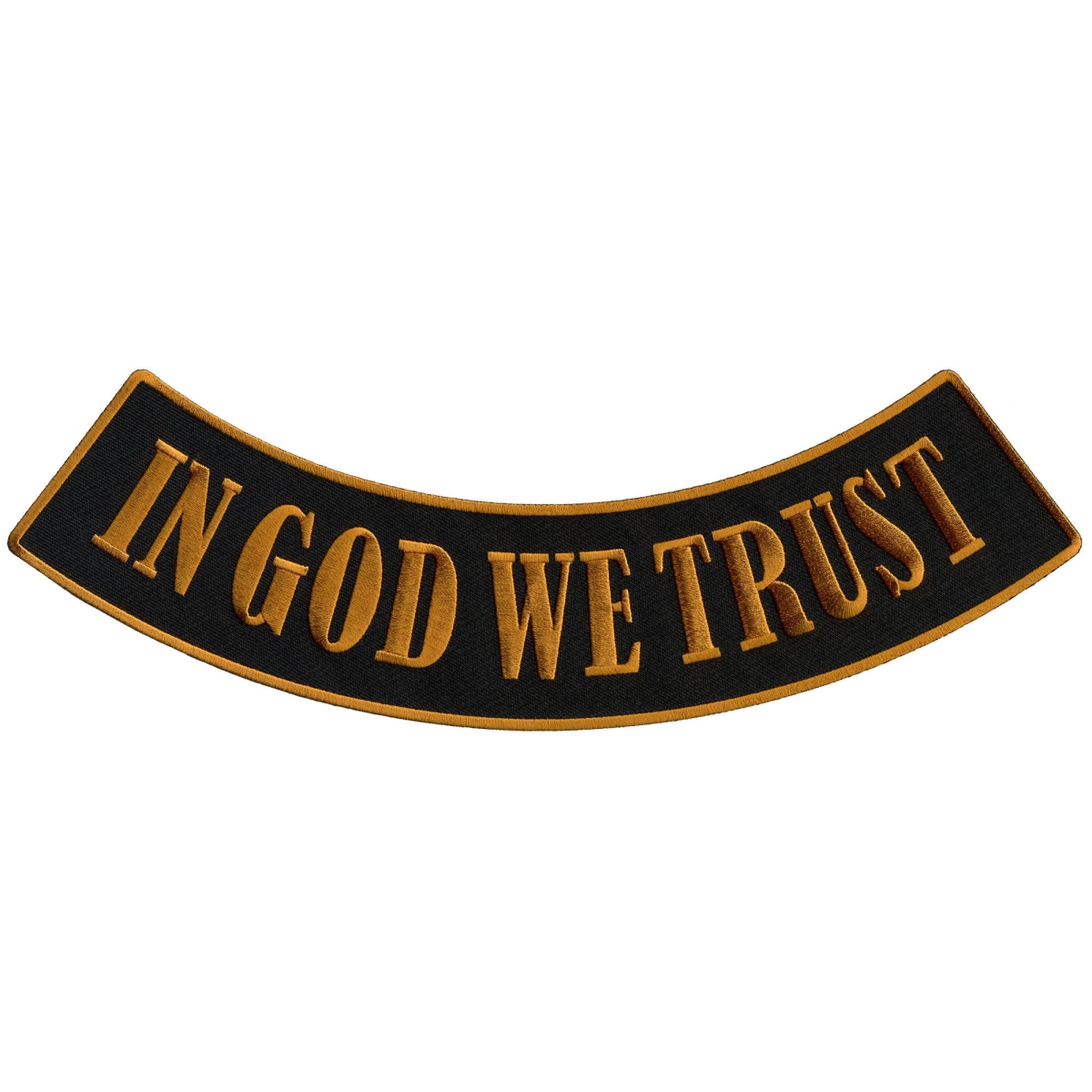 PPM5135 12 x 3 in. In God We Trust Bottom Rocker Patch - Multi Color