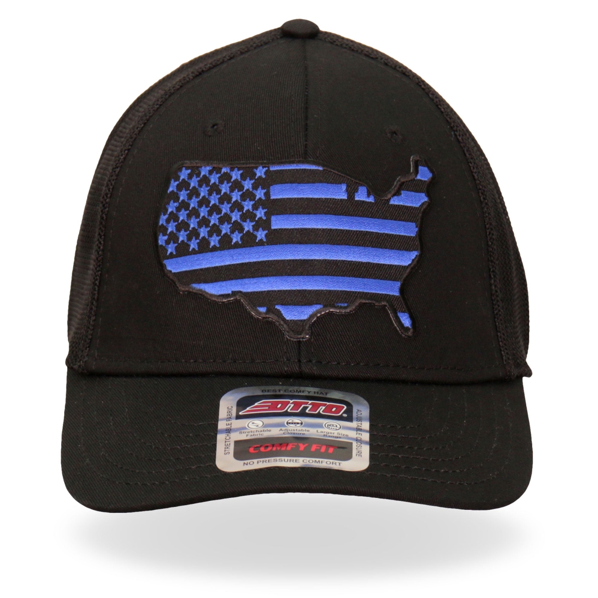 GSH1037 Country Flag Trucker Hat - Blue - Adjustable Size
