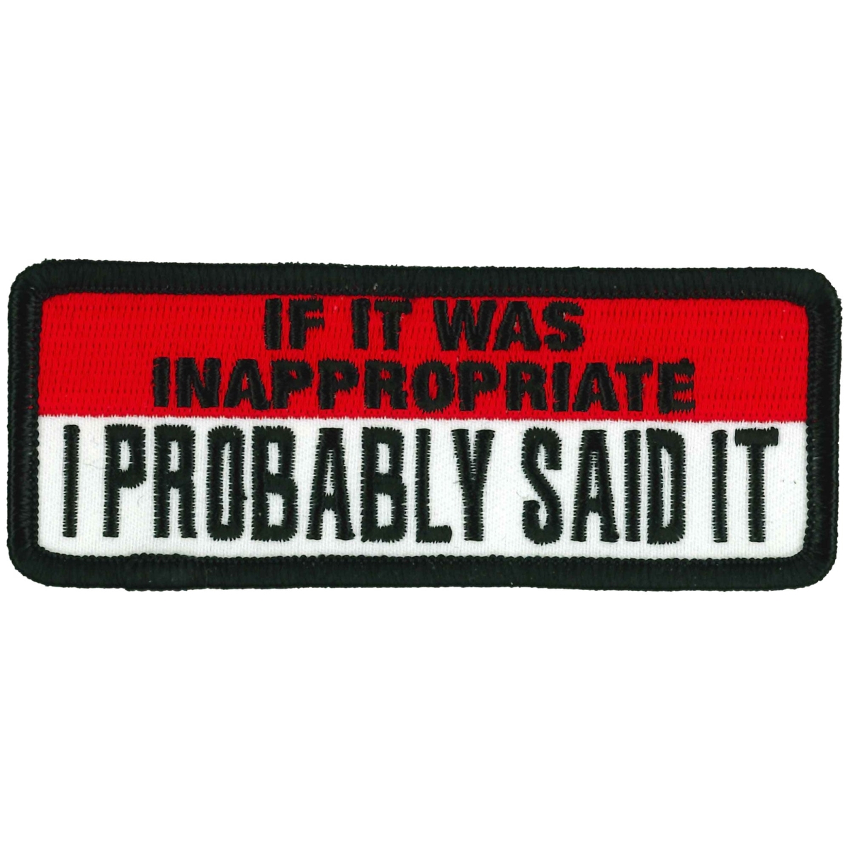 PPL9991 4 x 2 in. If It Was Inappropriate Patch - Multi Color