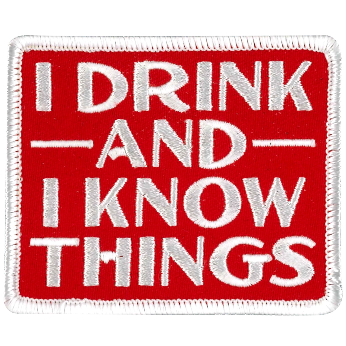 PPW1013 3 x 3 in. Drink & Know Things Patch - Multi Color