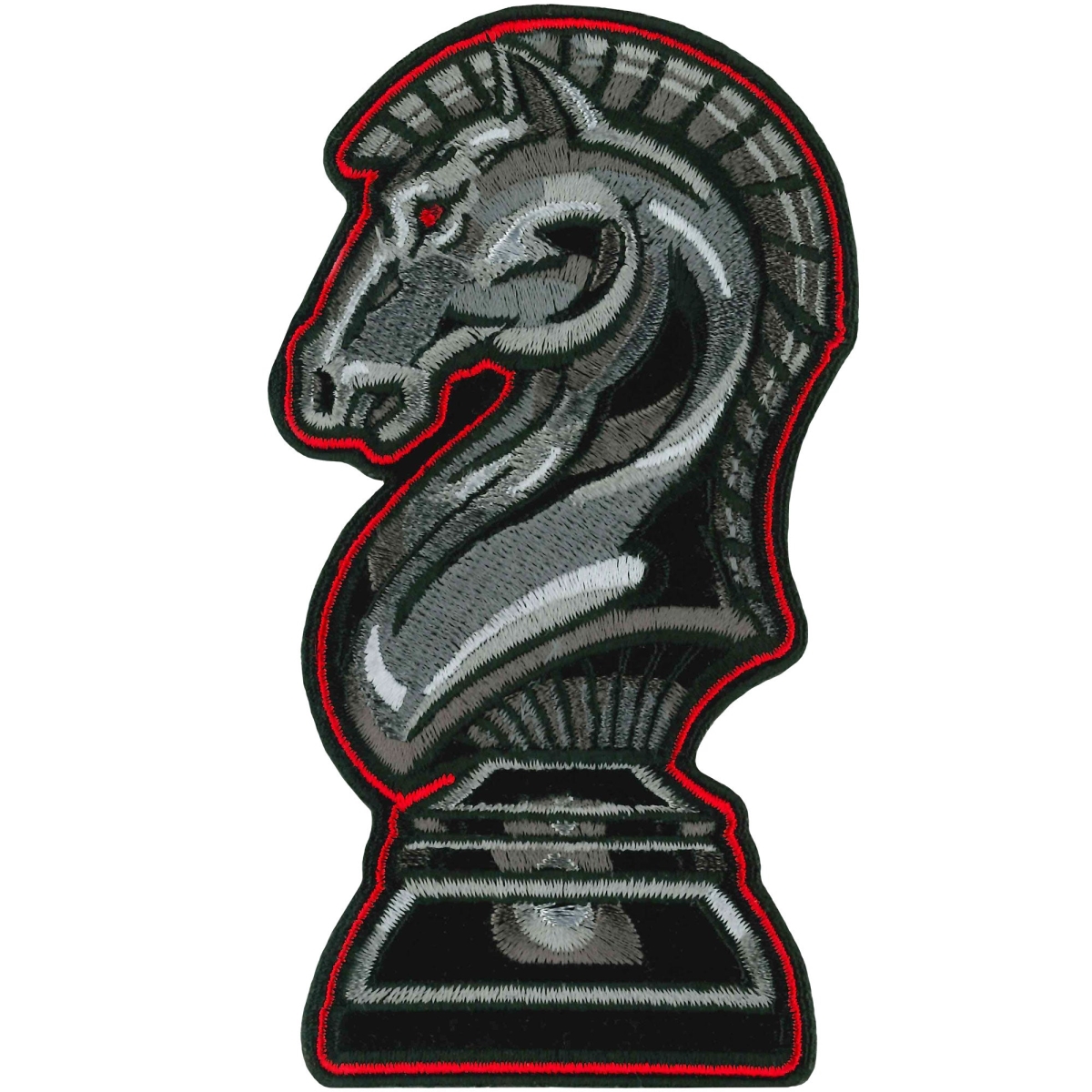 PPQ2023 3 x 5 in. Black Knight Chess Patch - Multi Color