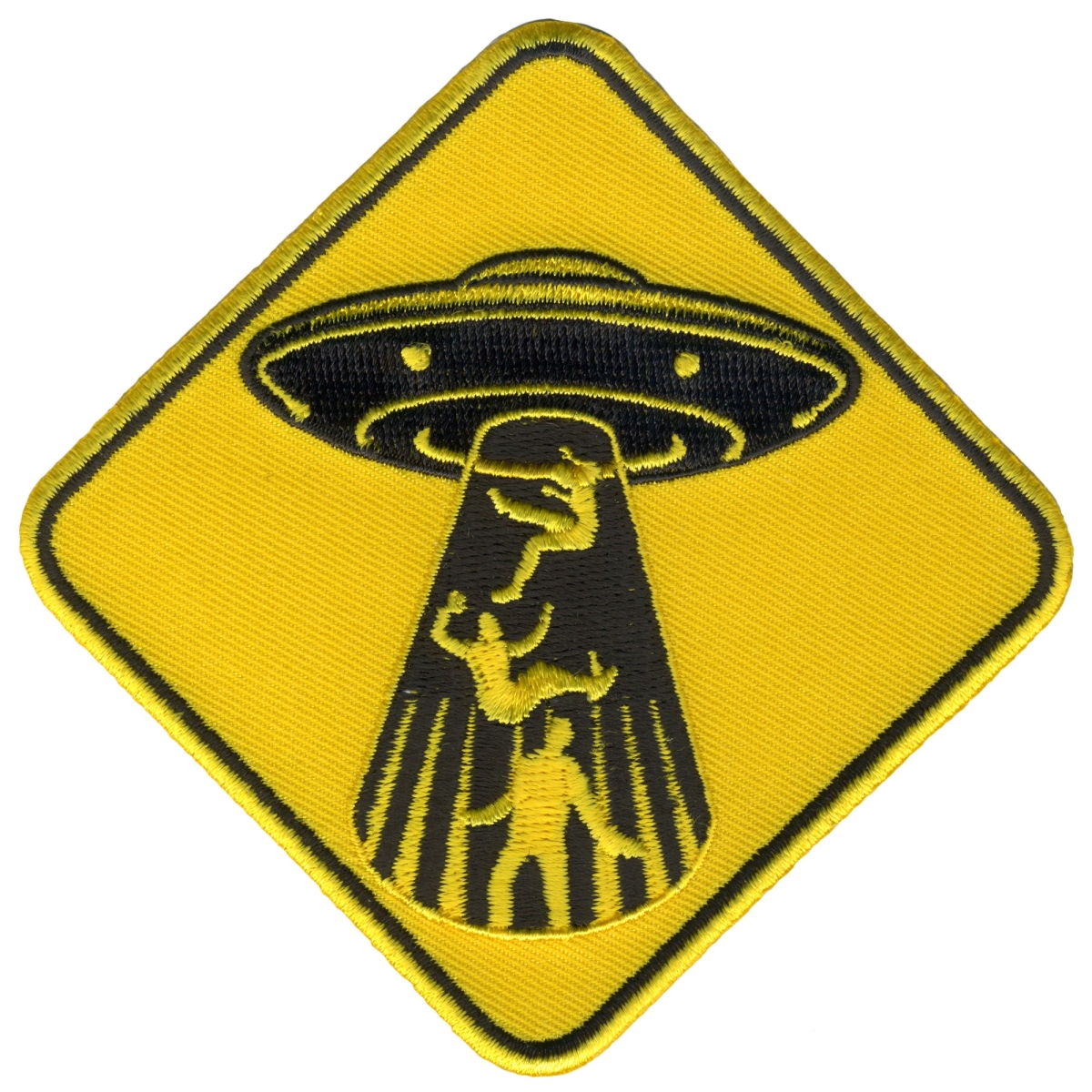 PPL9909 4 x 4 in. Beware of Abduction Patch - Multi Color