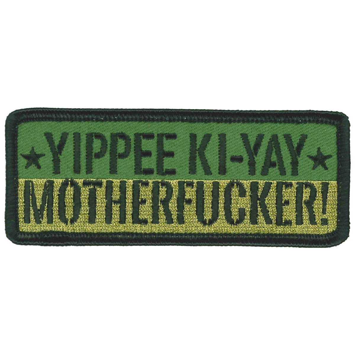 PPL9981 4 x 2 in. Yippee Ki-Yay Patch - Multi Color