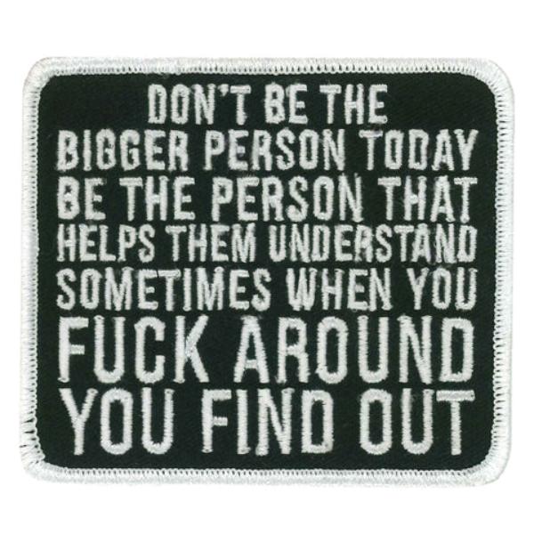 PPW1158 3.5 x 3 in. Bigger Person Patch - Multi Color