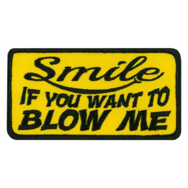 PPW1203 4 x 2 in. Smile Blow Patch - Multi Color