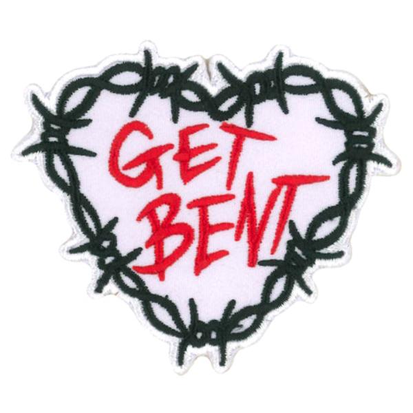 PPW1229 3 x 2.5 in. Get Bent Embroidered Patch - Multi Color