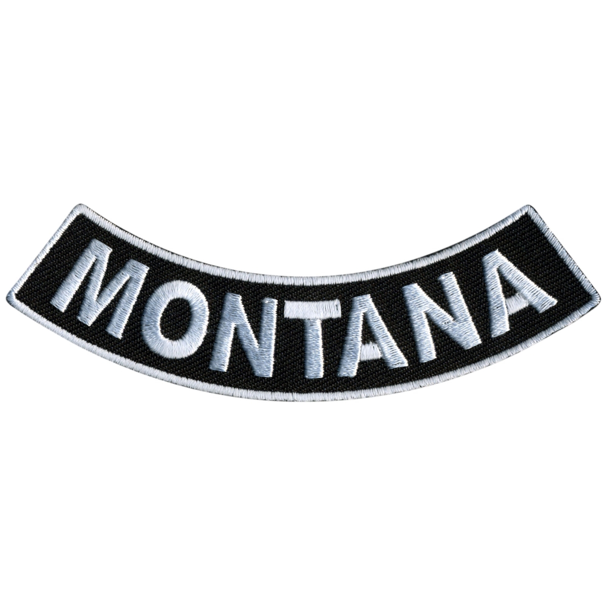 PPM5052 4 x 1 in. Montana Bottom Rocker Patch - Black & White
