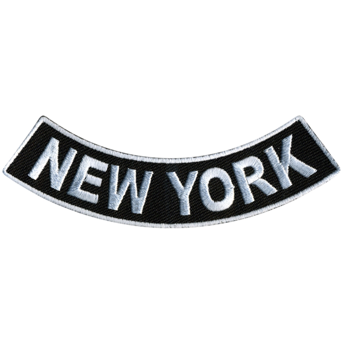 PPM5064 4 x 1 in.   York Bottom Rocker Patch - Black & White