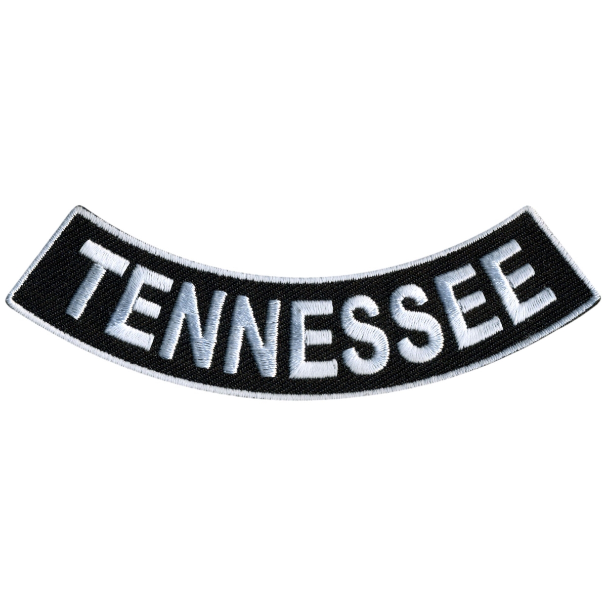 PPM5084 4 x 1 in. Tennessee Bottom Rocker Patch - Black & White