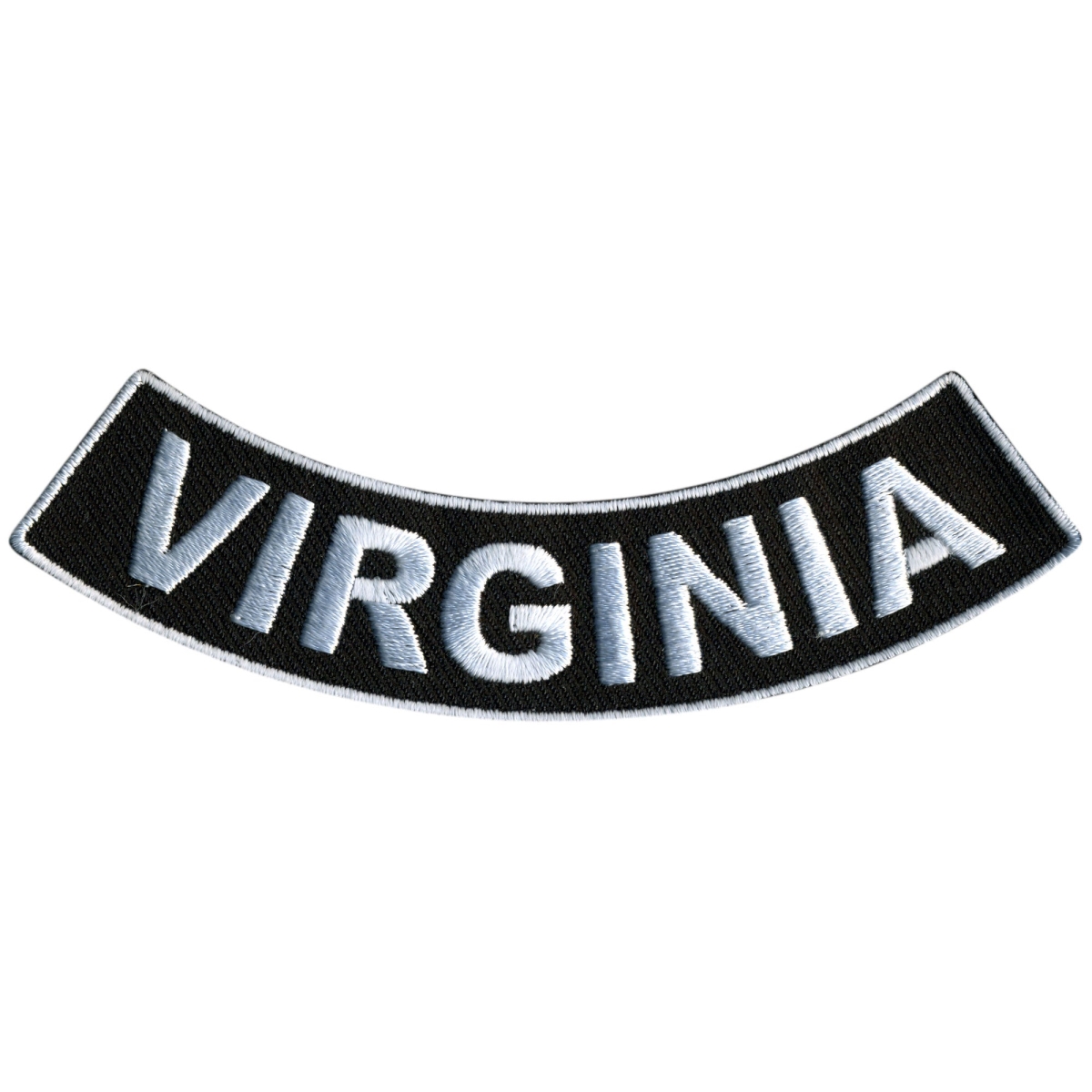 PPM5092 4 x 1 in. Virginia Bottom Rocker Patch - Black & White