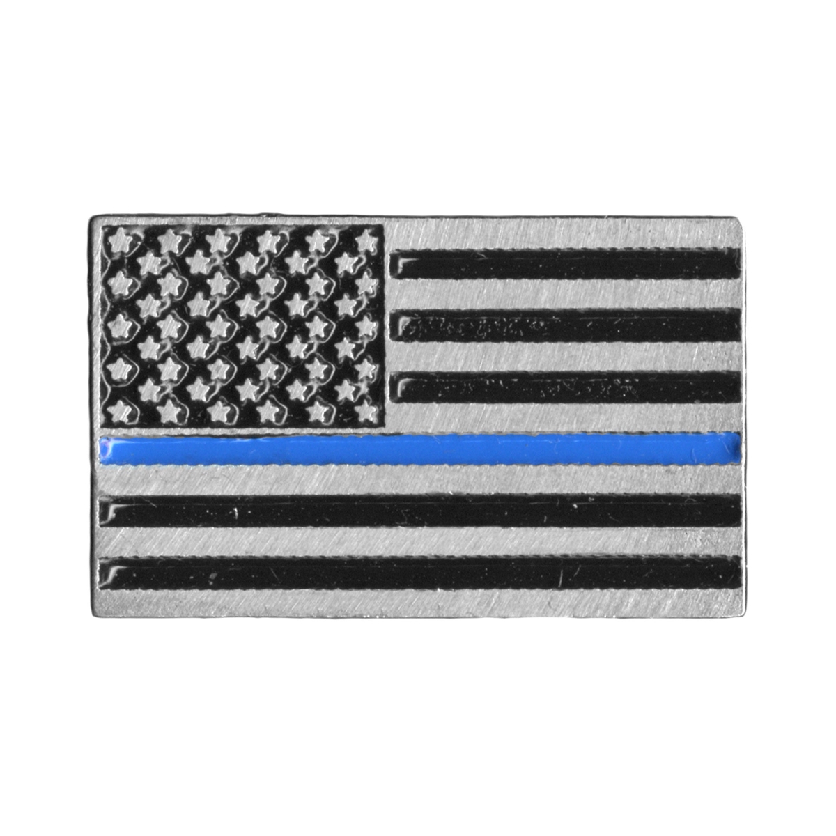 PNA1301 Thin Blue Line American Flag Pin - Pewter