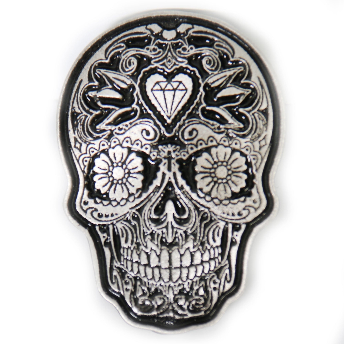 pna1229 Sugar Skull Pin - Pewter