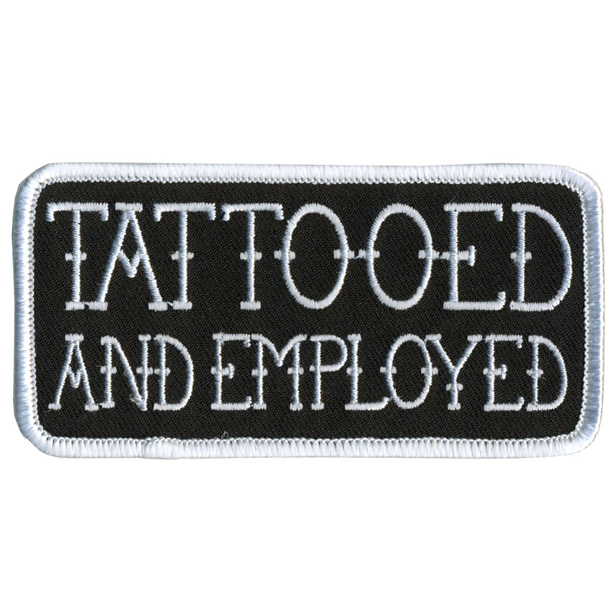 PPL9370 4 x 2 in. Tattooed & Employed Patch - Multi Color