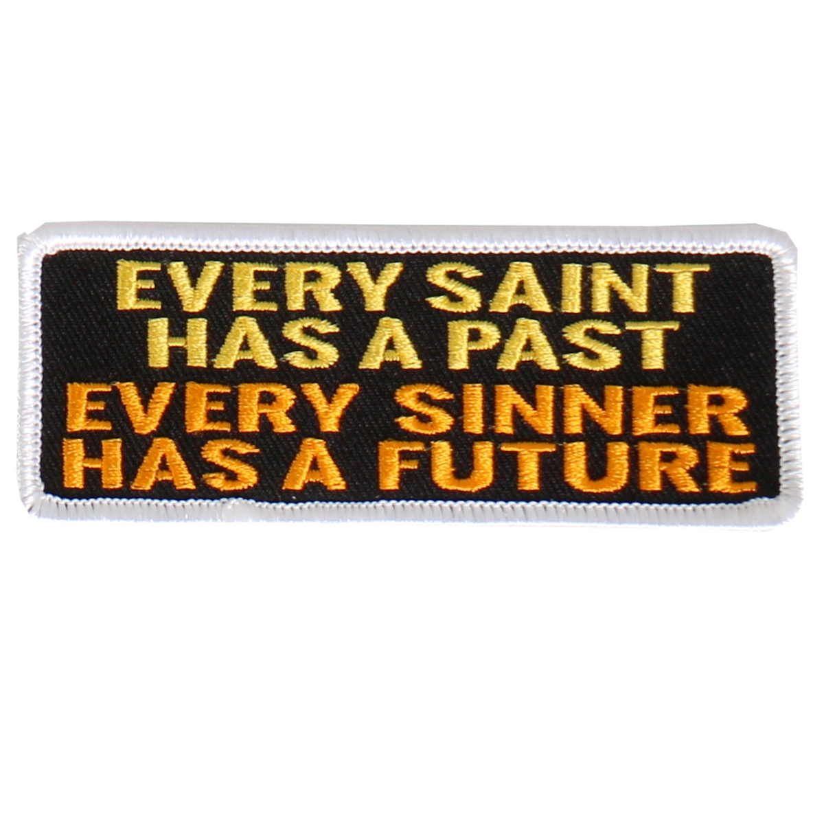 PPL9470 4 x 2 in. Every Sinner Embroidered Patch - Multi Color