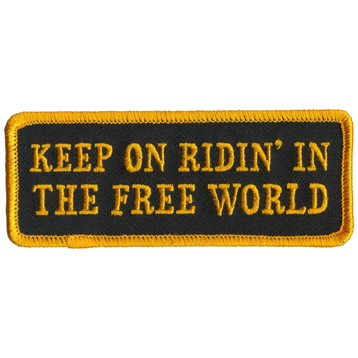 PPL9785 4 x 2 in. Keep on Free World Patch - Multi Color