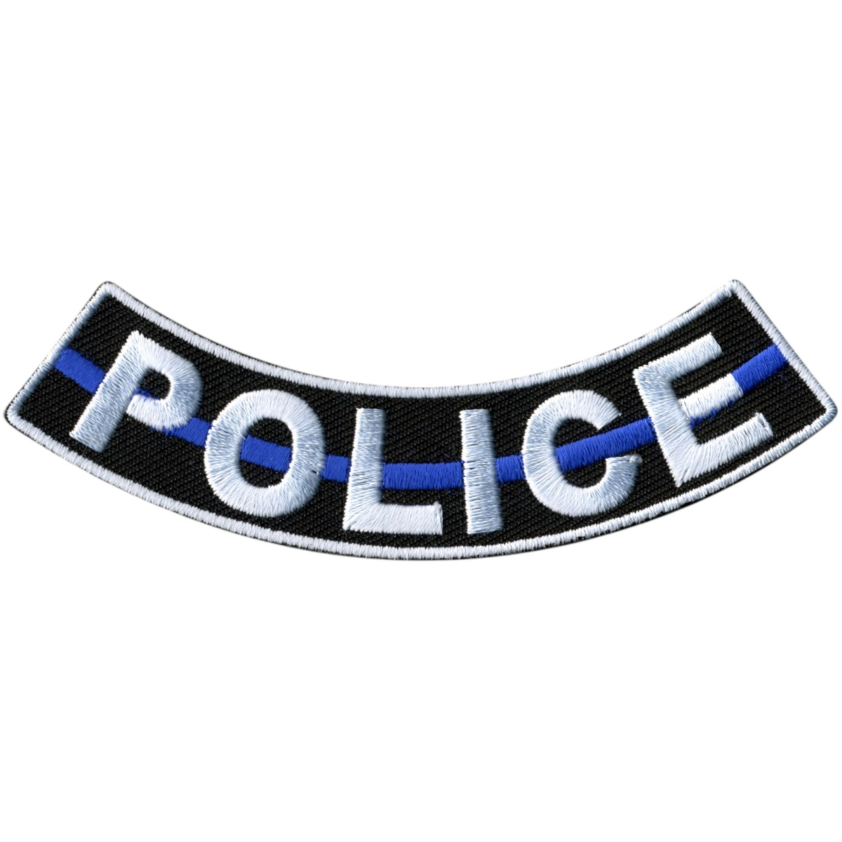 PPM5148 4 x 1 in. Police Bottom Rocker Patch - Multi Color