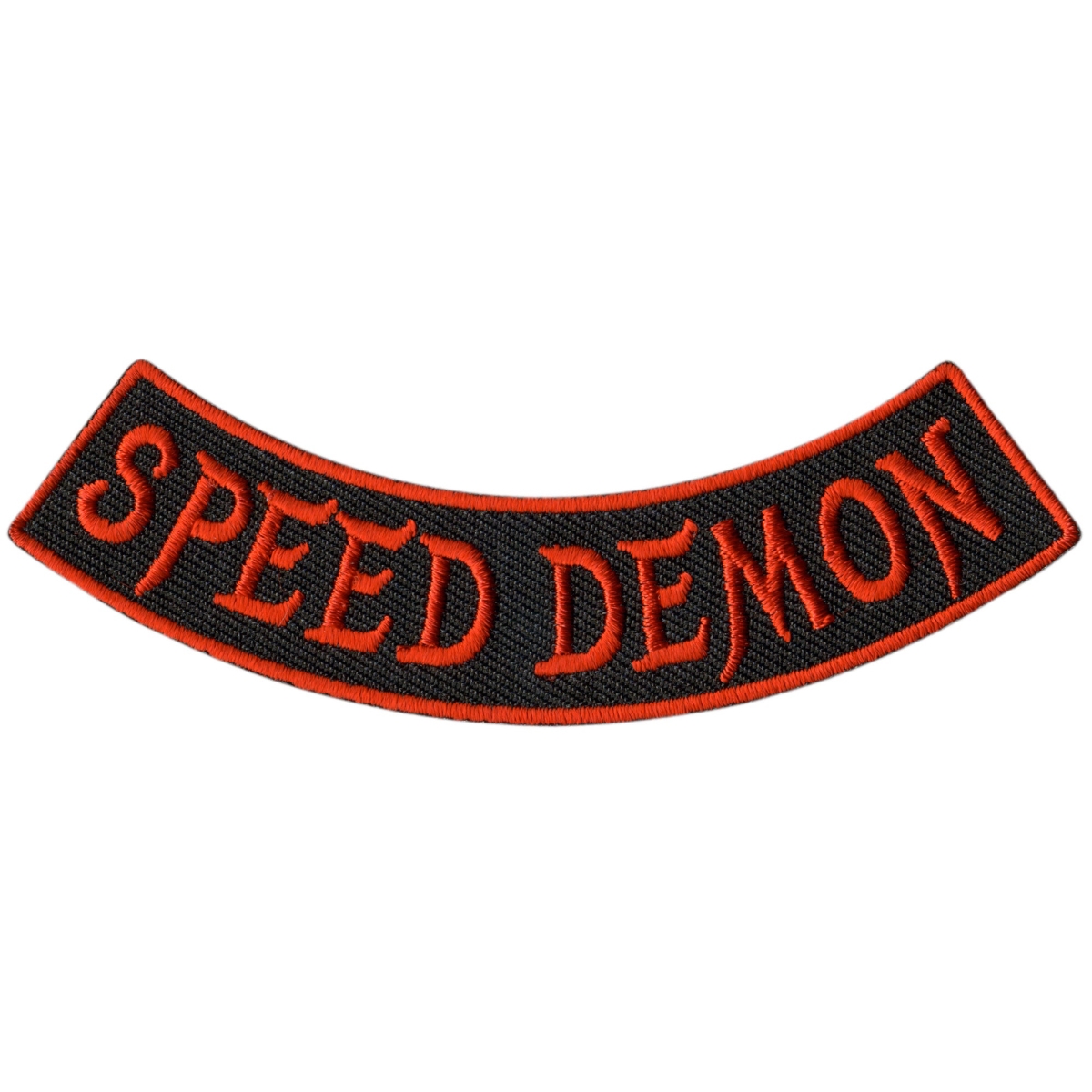 PPM5208 4 x 1 in. Speed Demon Bottom Rocker Patch - Multi Color