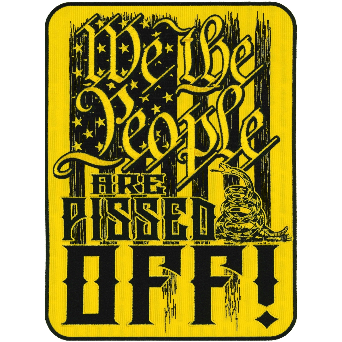 PPQ2149 8 x 11 in. We the People Are Pissed Off Patch - Multi Color