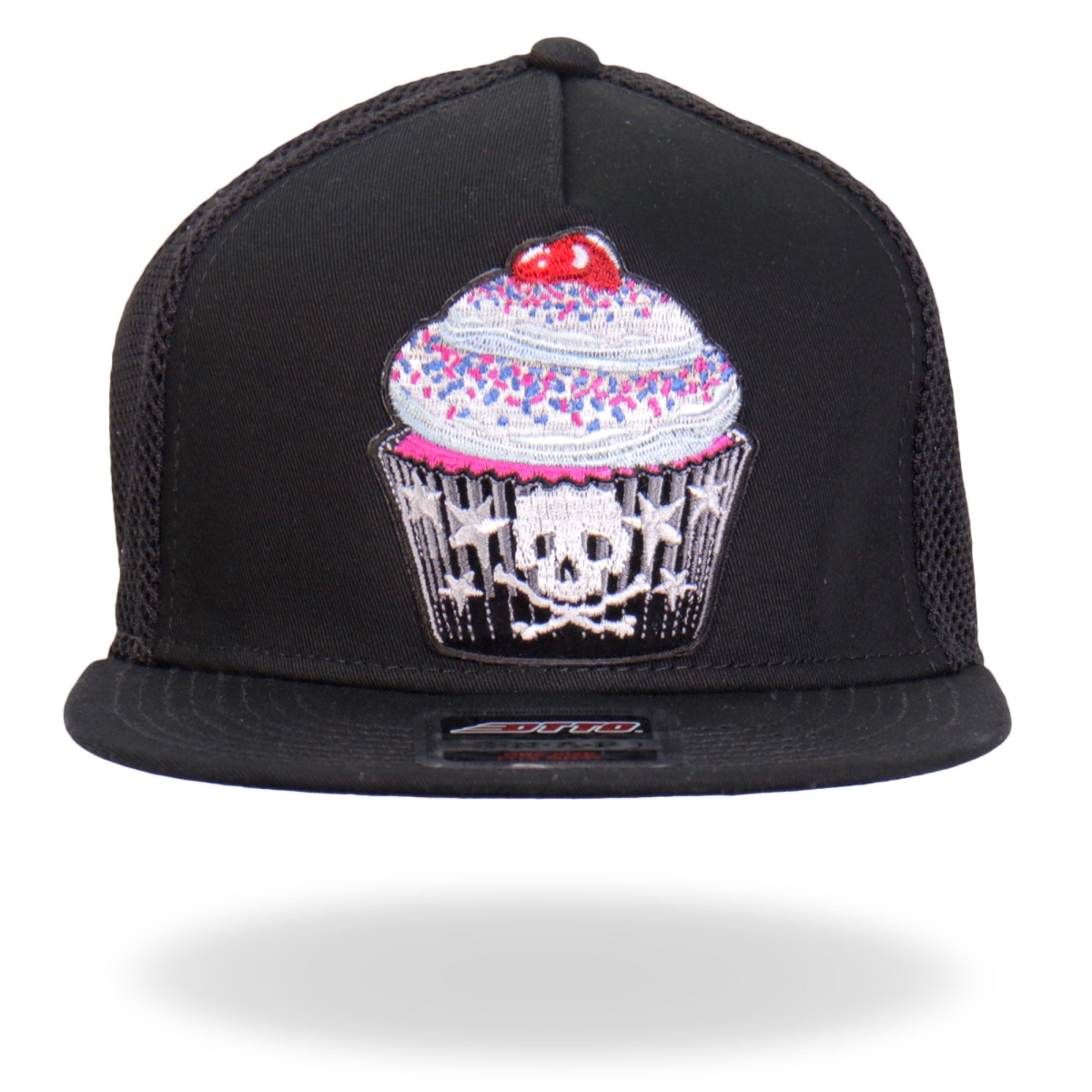 GSH1039 Cupcake Snapback Hat - Black - Adjustable Size