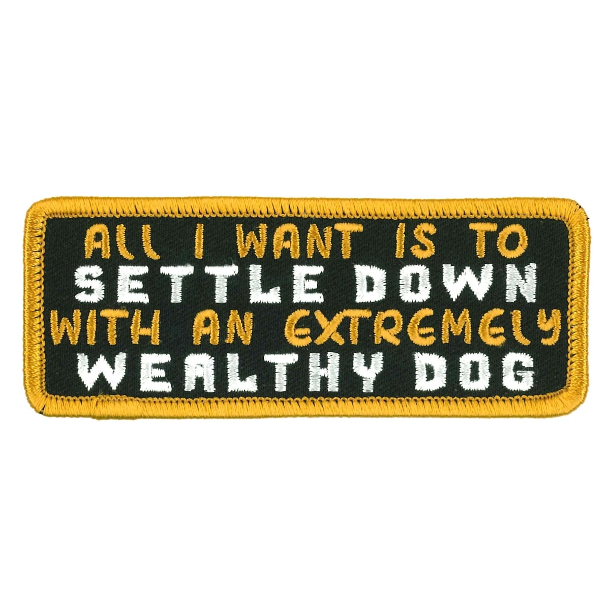 PPW1071 4 x 2 in. Settle Down Dog Patch - Multi Color