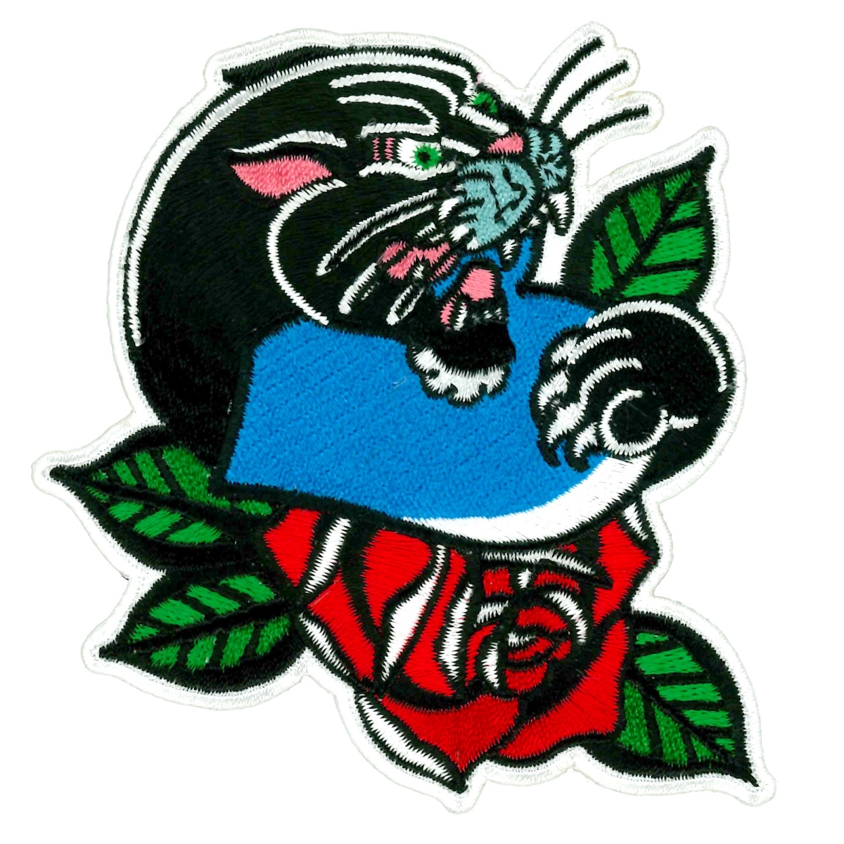 PPQ2163 4 x 3.5 in. Panther Blue Heart Patch - Multi Color