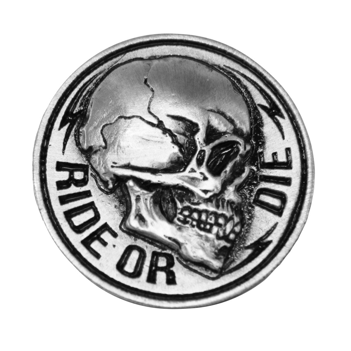 pna1243 Side Skull Pin - Pewter