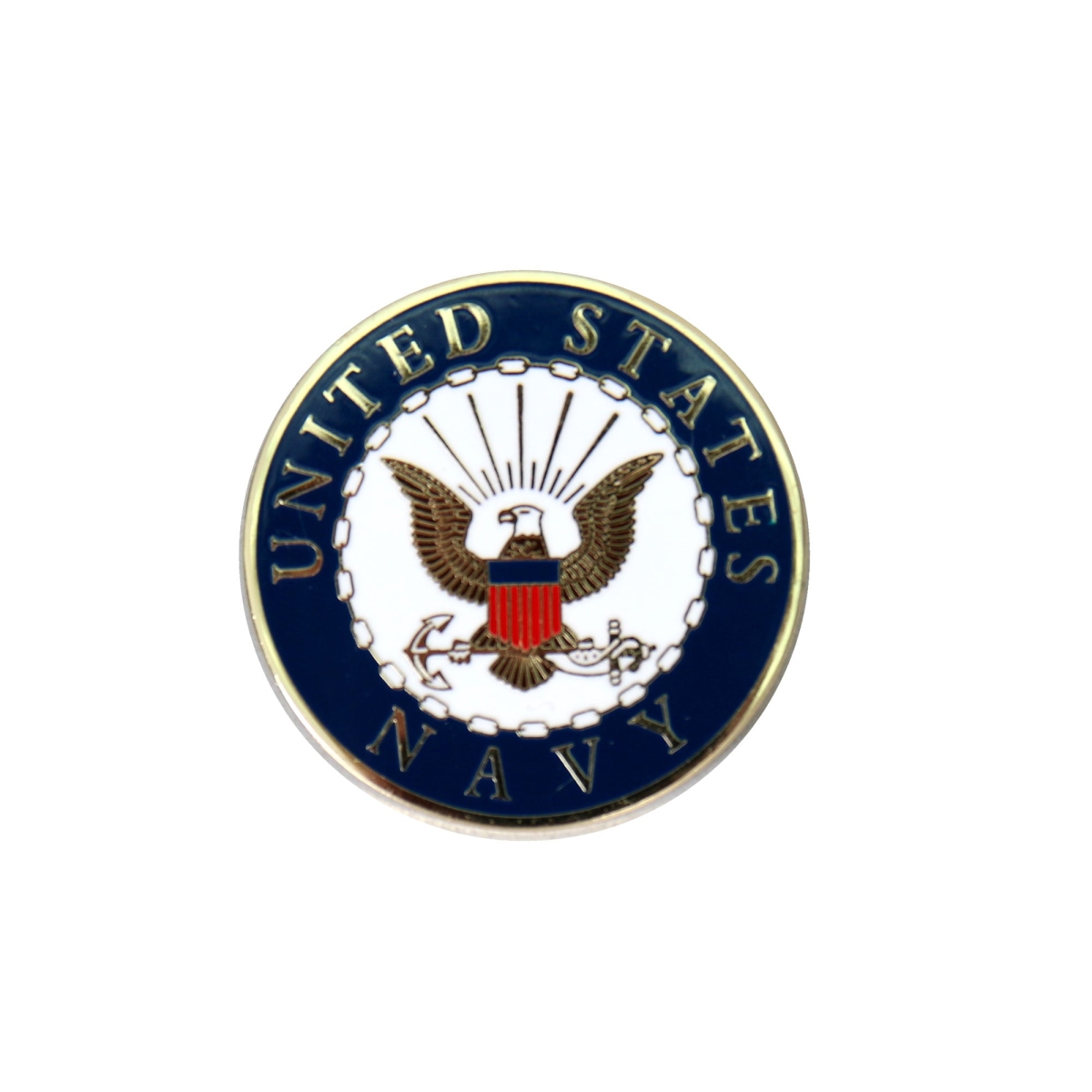 pnf2001 1.5 x 1.5 in. US Navy Logo Pin - Gold