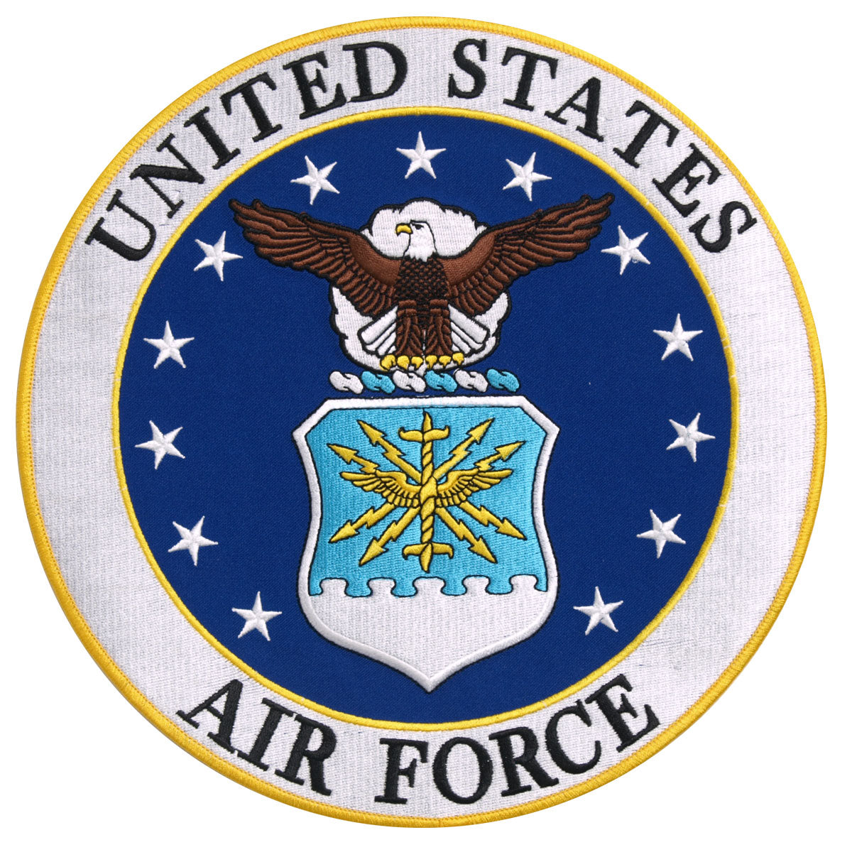 PPE1187 10 x 10 in. US Air Force Logo Military Patch - Multi Color