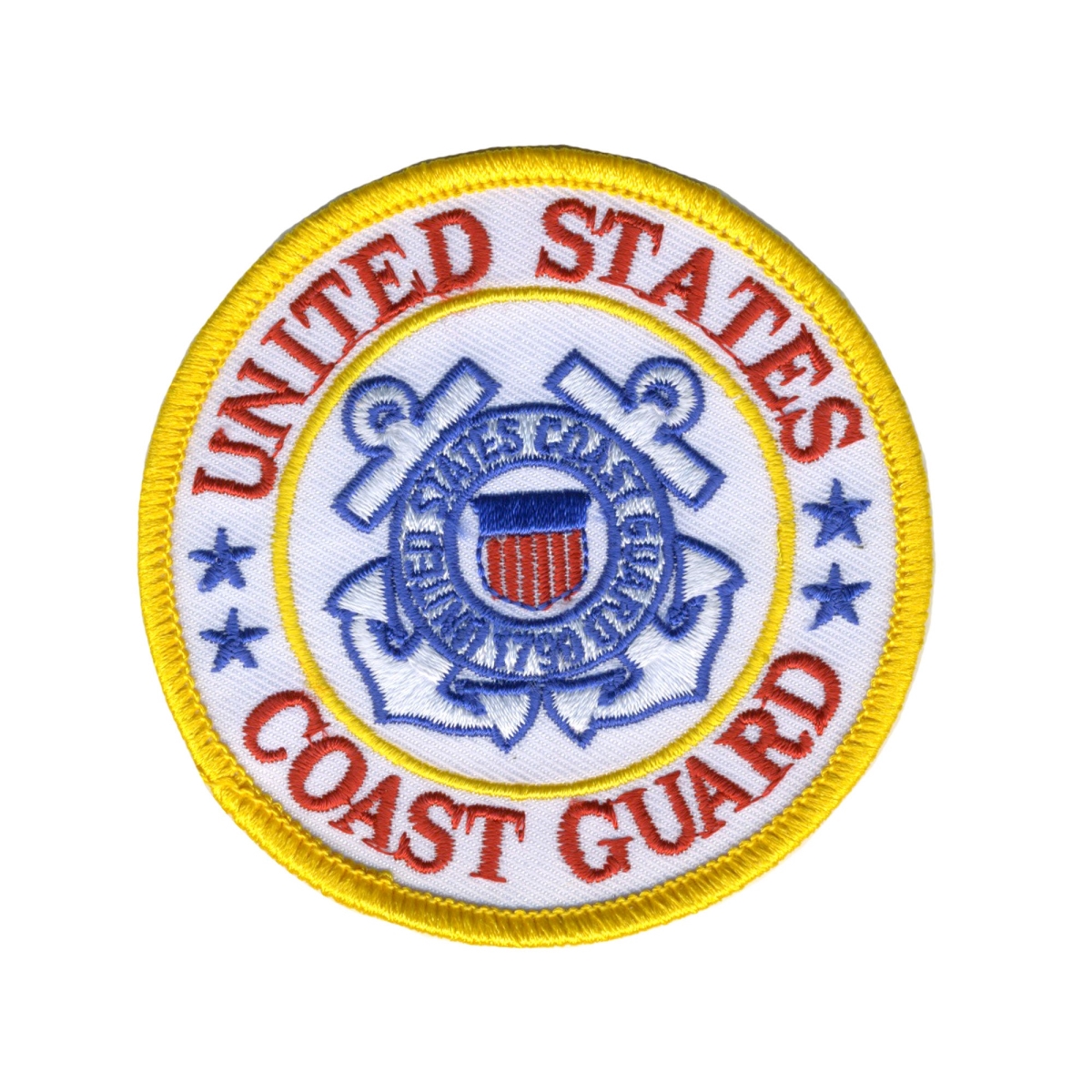 PPE1250 3 x 3 in. Coast Guard Logo Military Patch - Multi Color