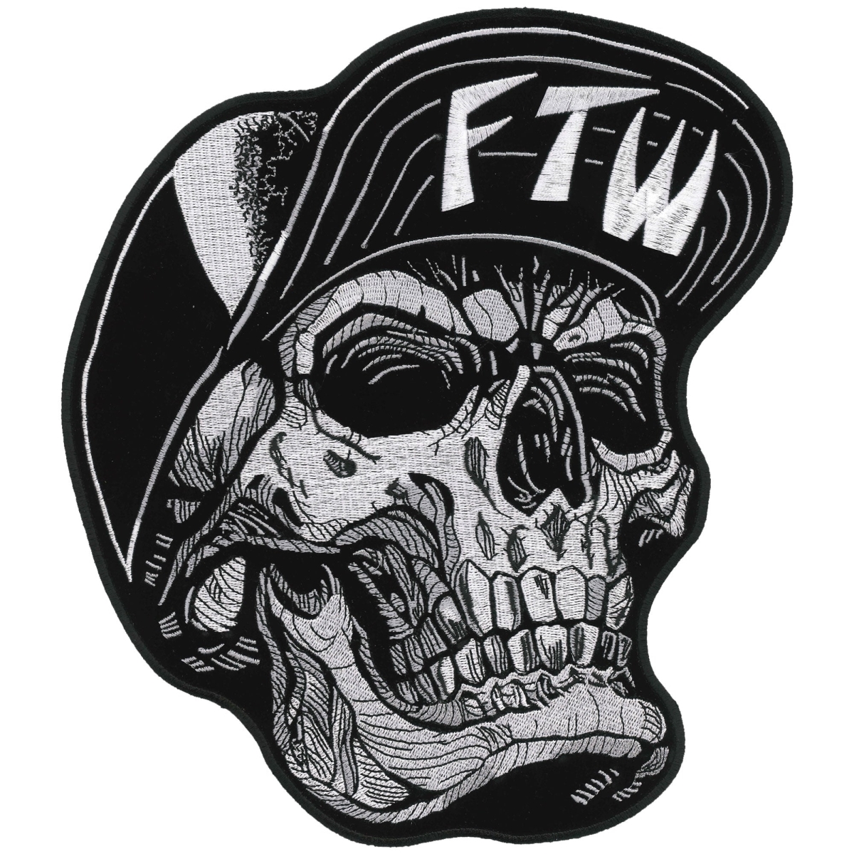 PPQ1149 7.5 x 10 in. Snapback Skull Patch - Multi Color