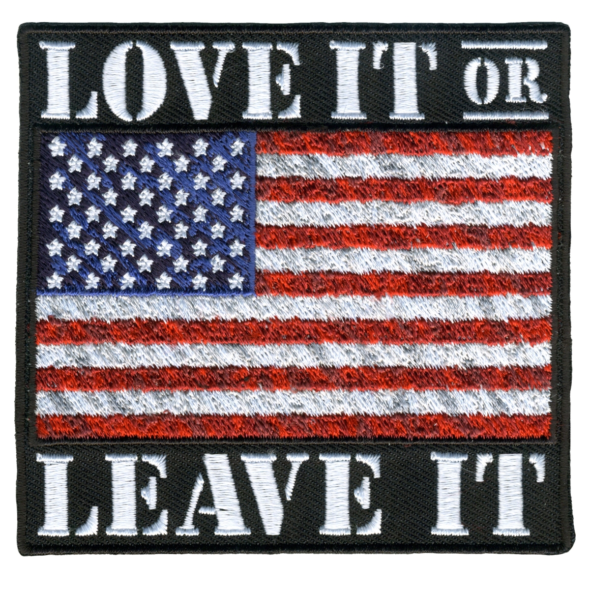 PPQ1313 3.5 x 3.5 in. Love It Leave It Patch - Multi Color