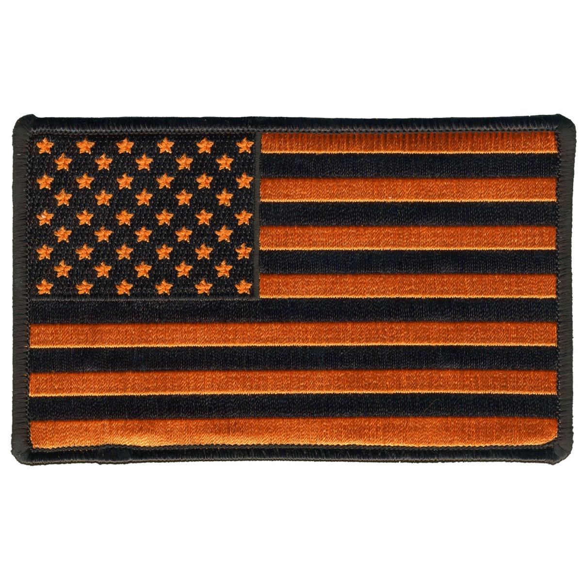 PPQ1320 5 x 5 in. USA Orange Flag Patch - Multi Color