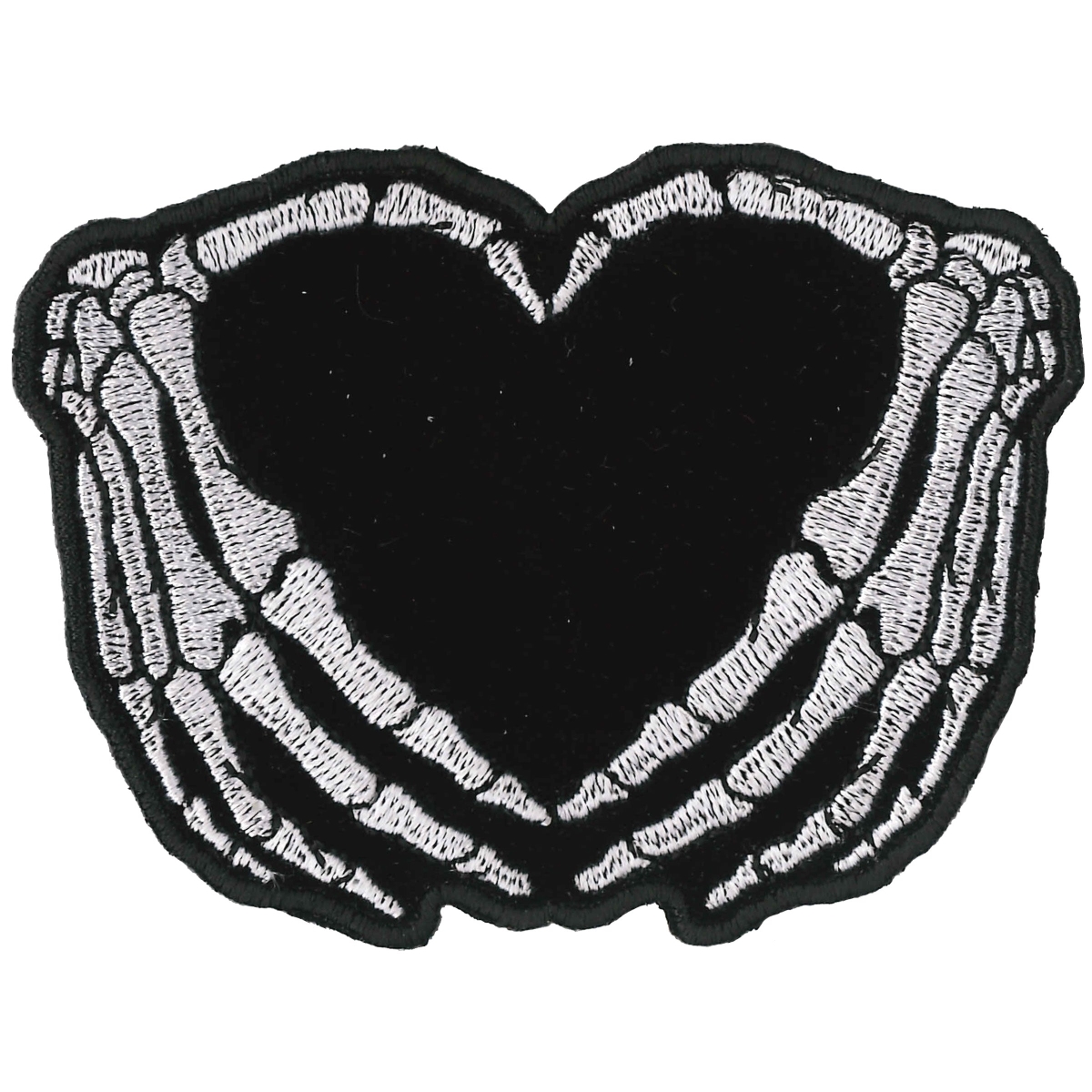 PPQ1410 3.5 x 3 in. Skeleton Heart Patch - Multi Color