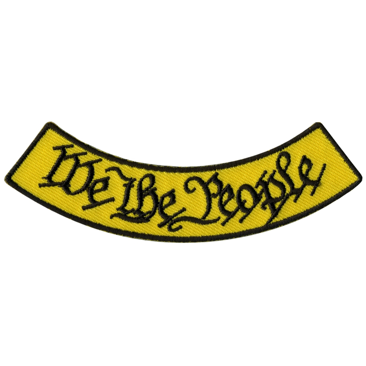 PPM5166 4 x 1 in. We the People Bottom Rocker Patch - Multi Color