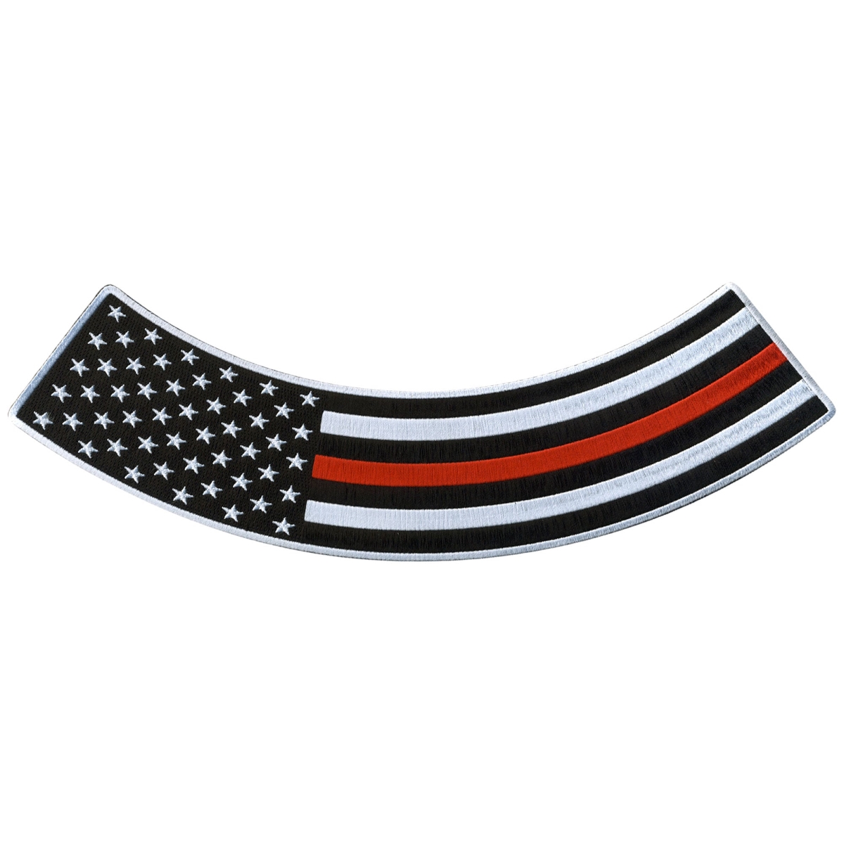 PPM5163 12 x 3 in. Thin Red Line Bottom Rocker Patch - Multi Color