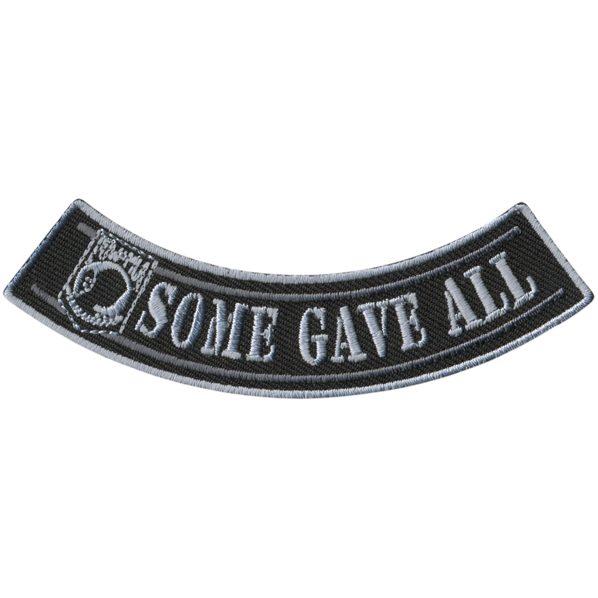 PPM5154 4 x 1 in. Some Gave All Bottom Rocker Patch - Multi Color