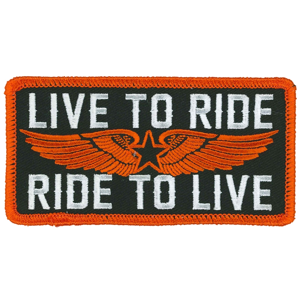 PPL9940 4 x 2 in. Live to Ride Patch - Multi Color