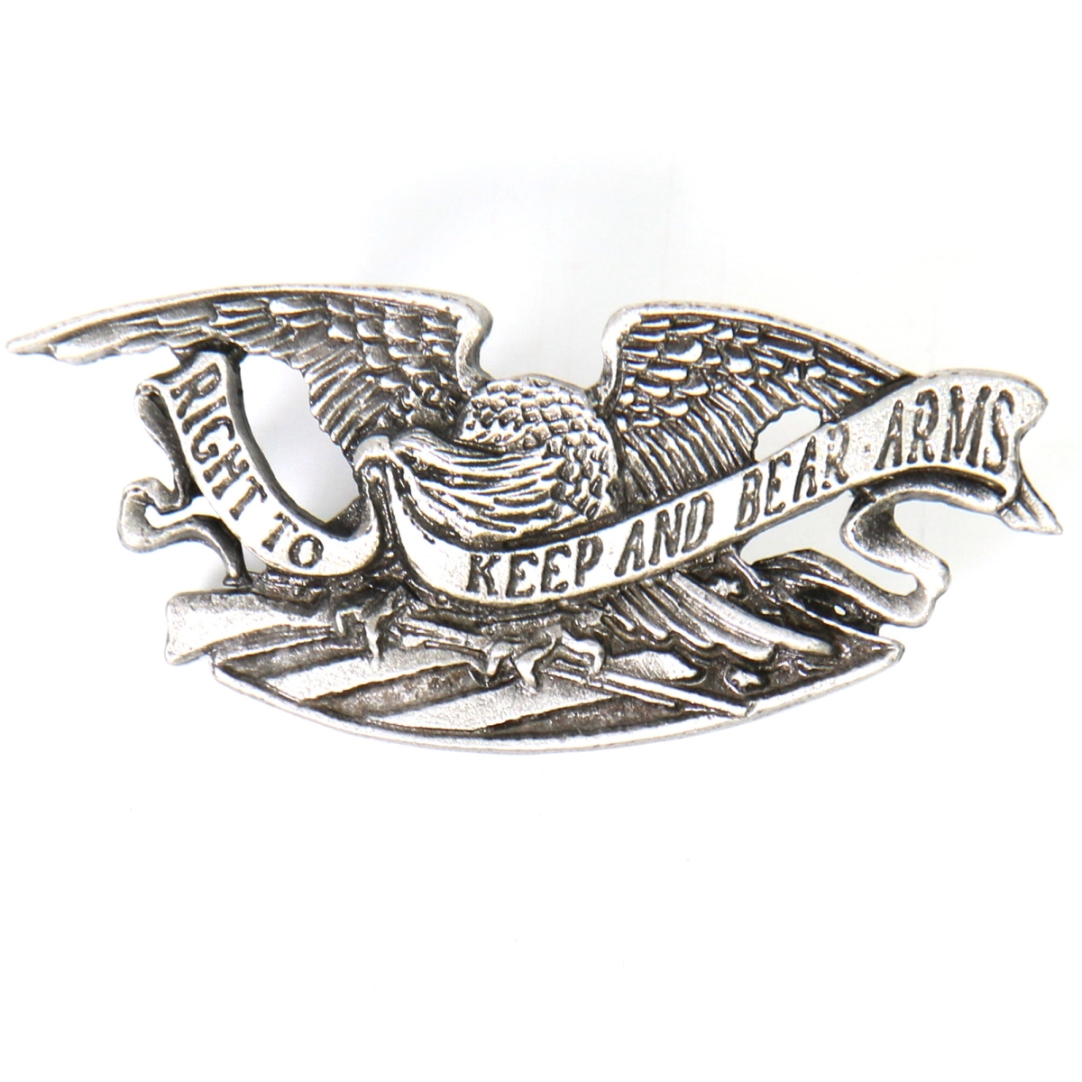 pna1201 Keep & Bear Arms Pin - Pewter