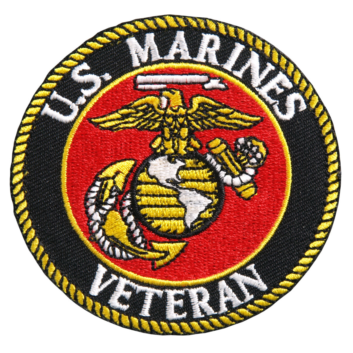 PPE1150 3 x 3 in. USMC Veteran Military Patches - Multi Color