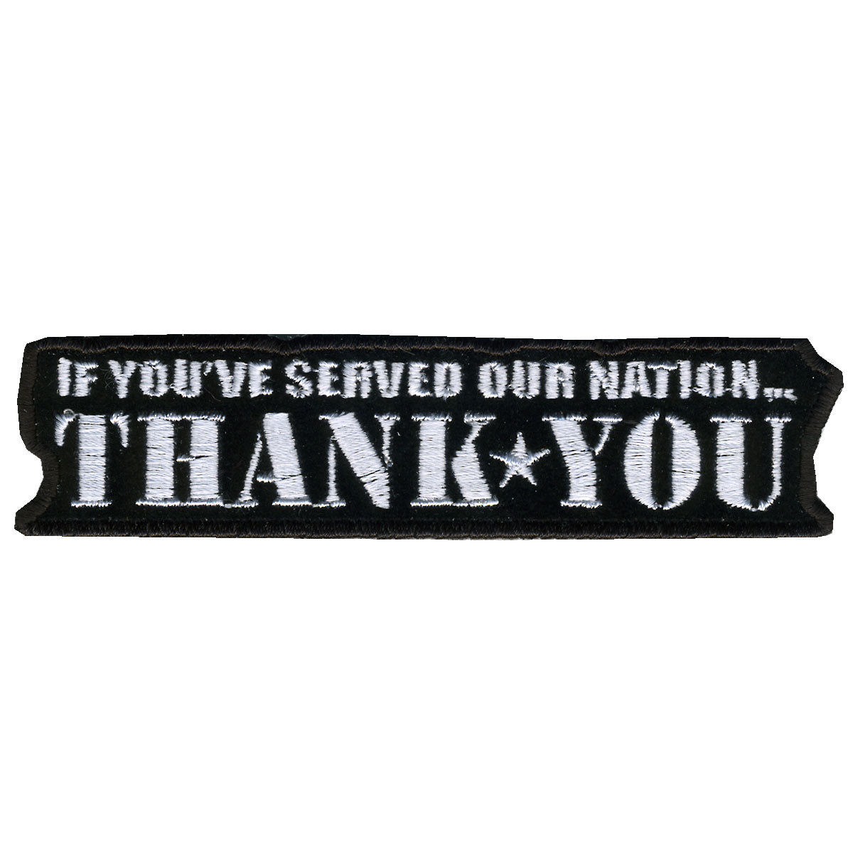 PPL1003 4 x 1 in. If You Served Thank You Patch