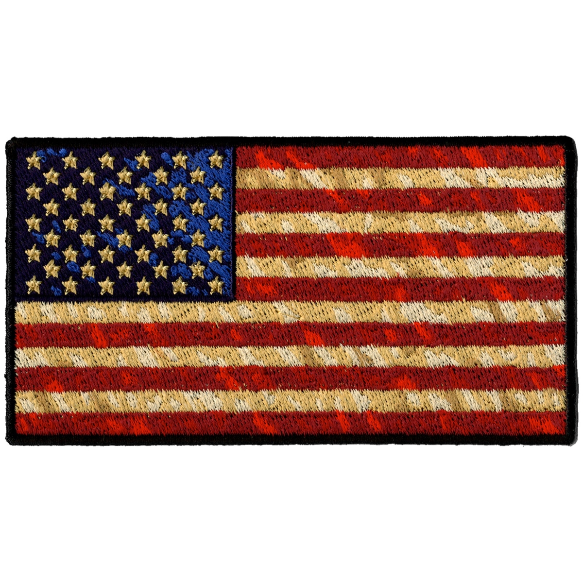 PPA8530 5 x 5 in. Distressed American Flag Patch - Multi Color